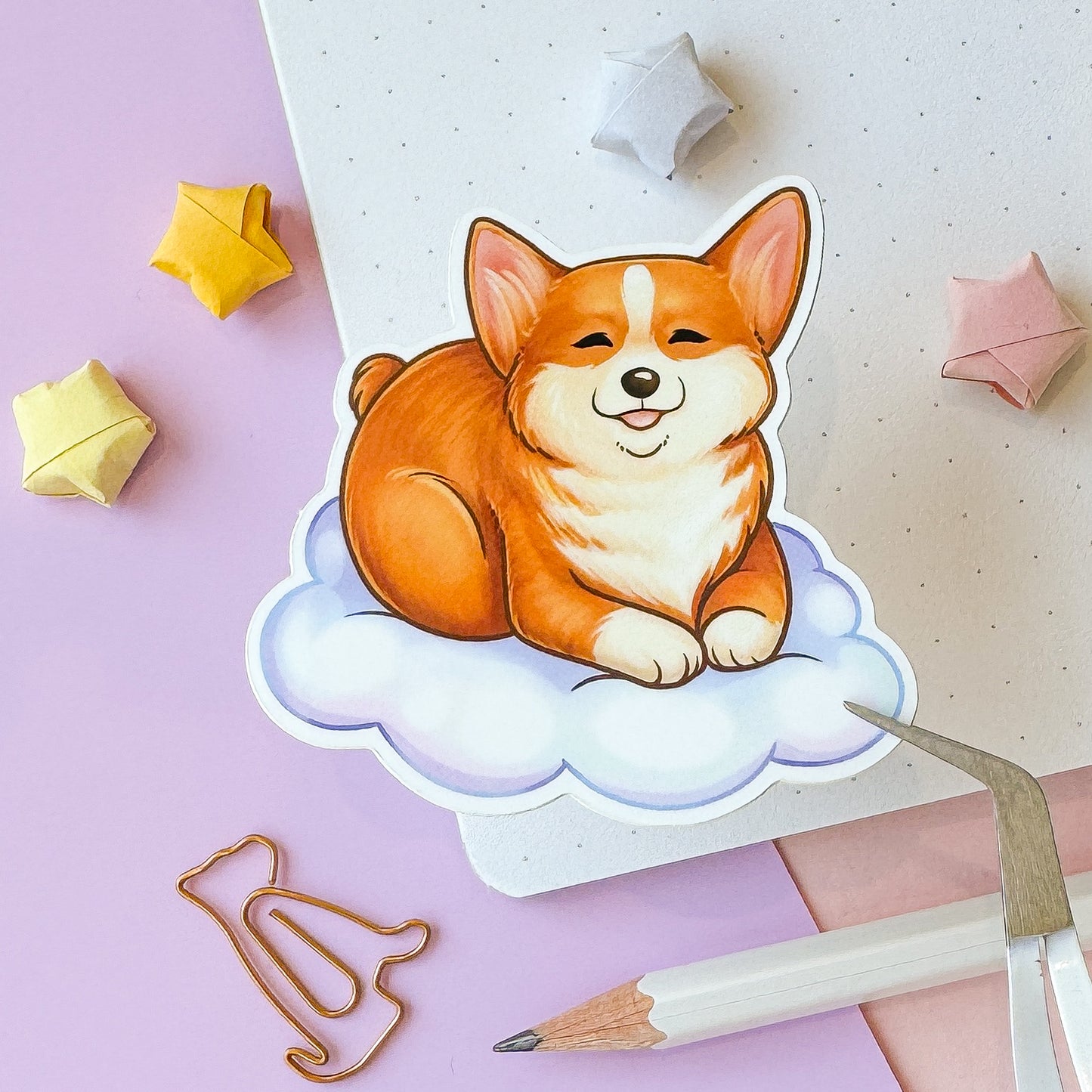 Corgi sticker