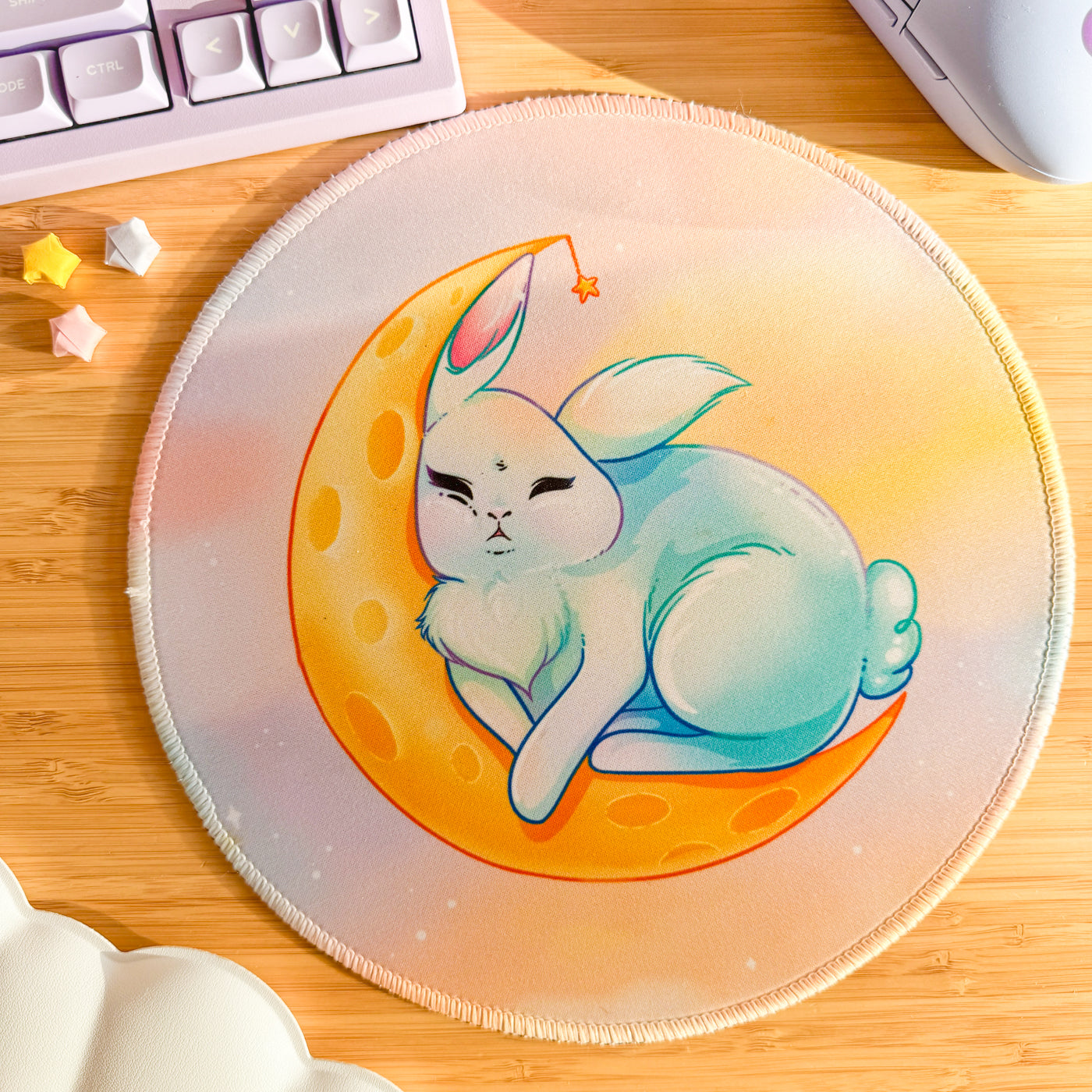 Moon Bunny Mousepad