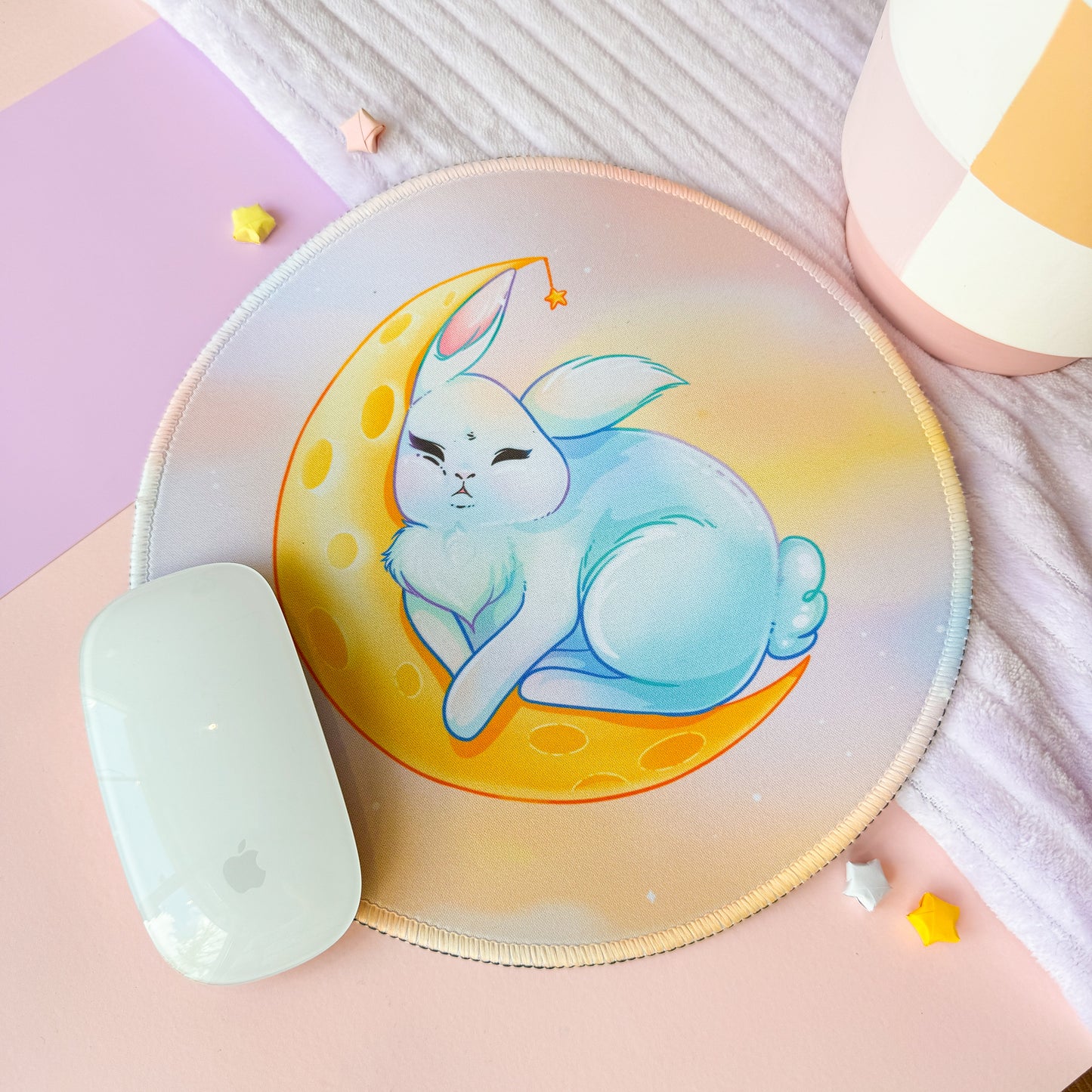 Moon Bunny Mousepad