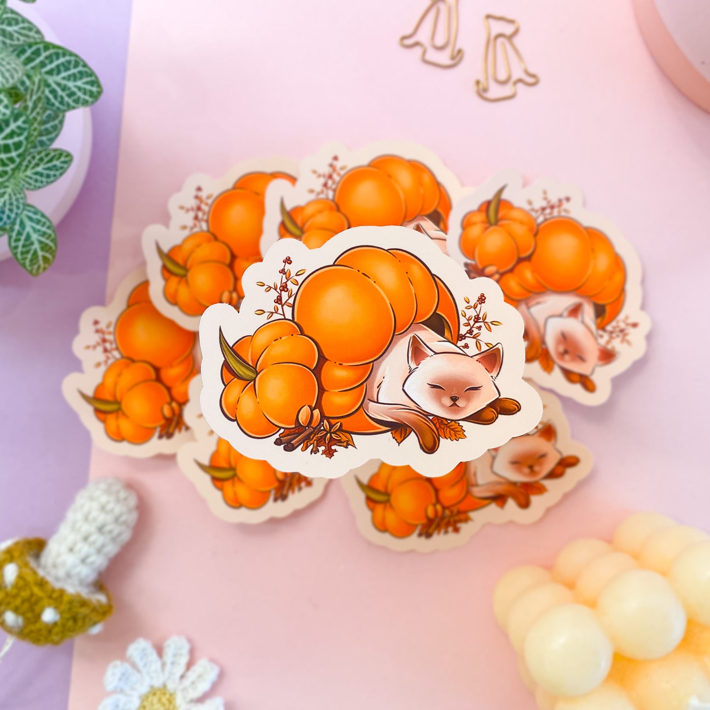 Pumpkin spice sticker