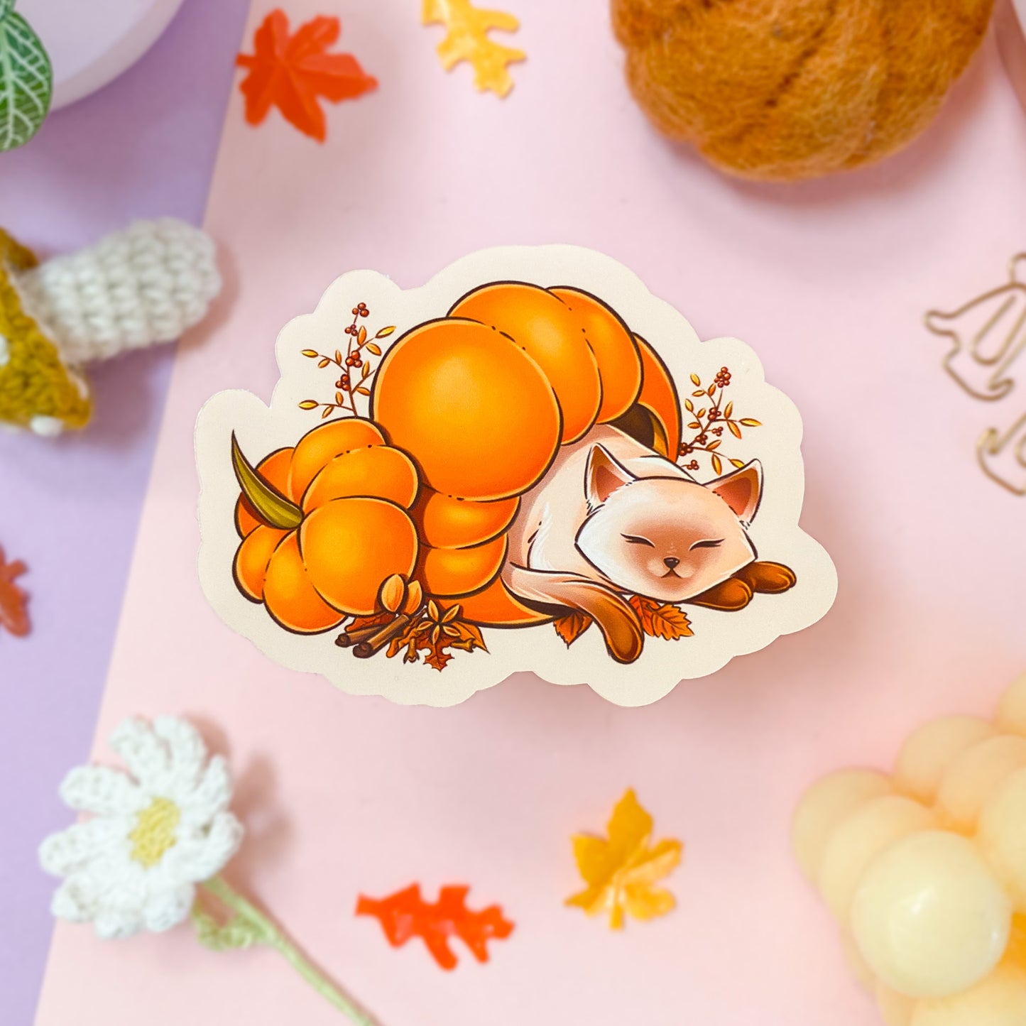 Pumpkin spice sticker