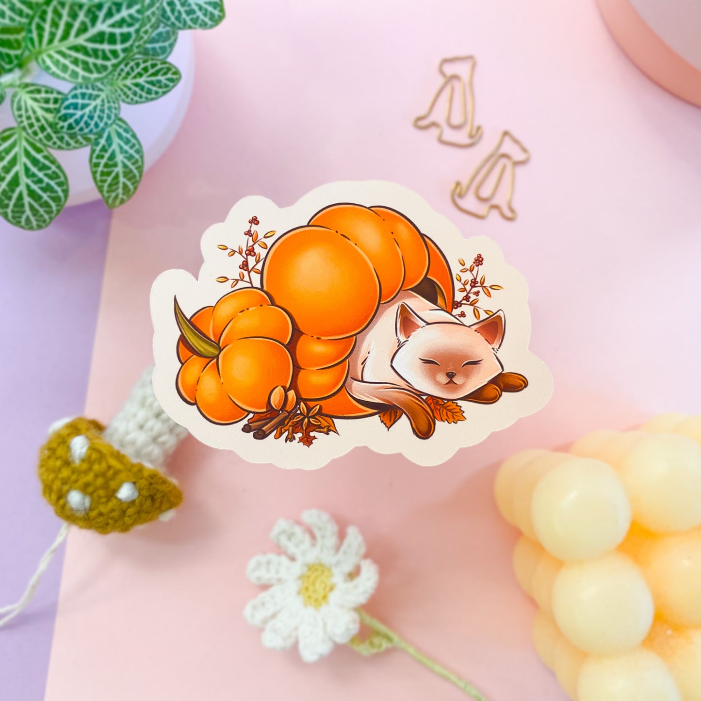 Pumpkin spice sticker