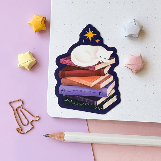 To be read cat sticker