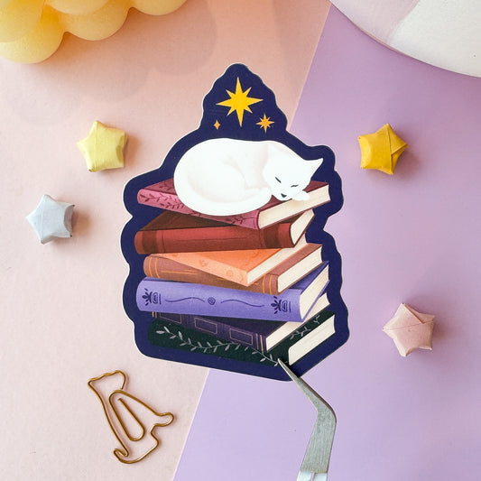 To be read cat sticker