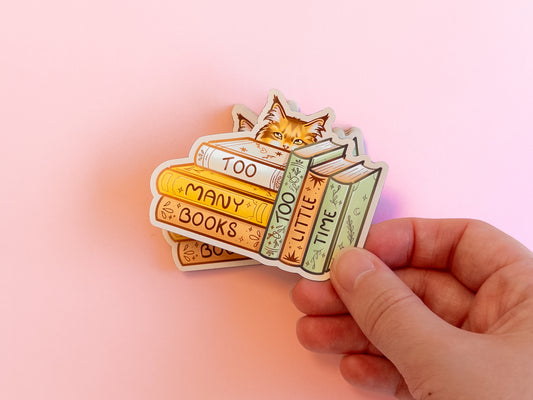 Too many books, Too little time - Fridge Magnet