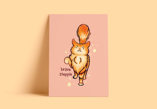 Brave Steppie Art Print