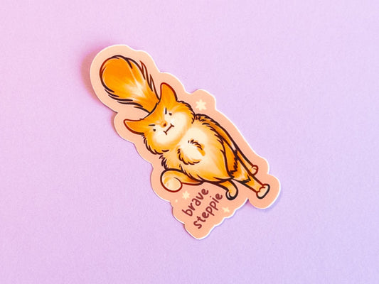 Brave Steppie Sticker