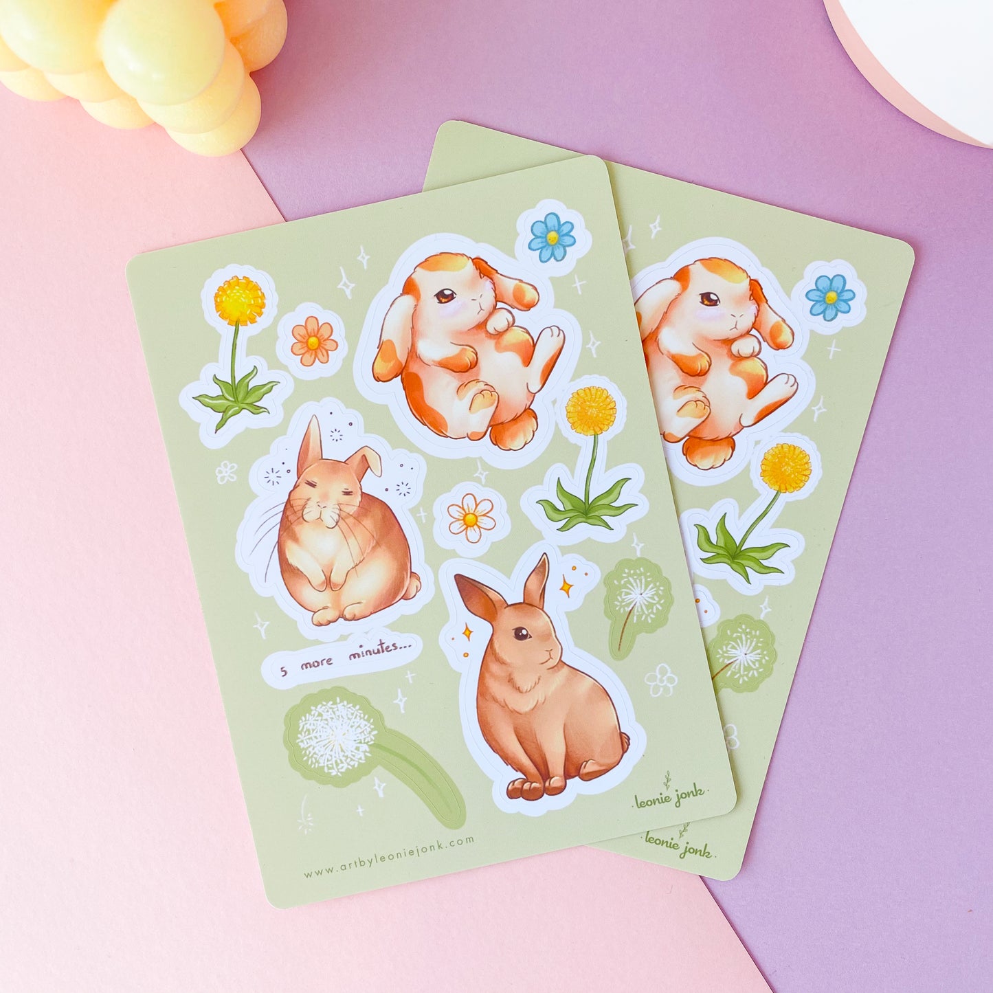Bunny Stickersheet
