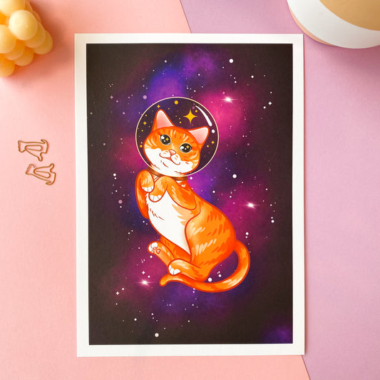 Catstronaut Art Print