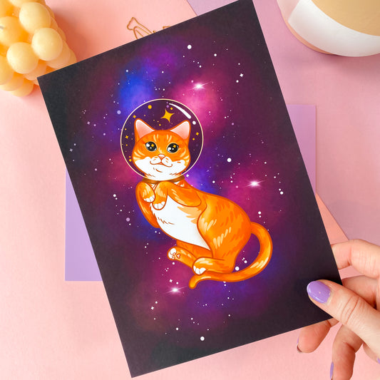 Catstronaut Art Print