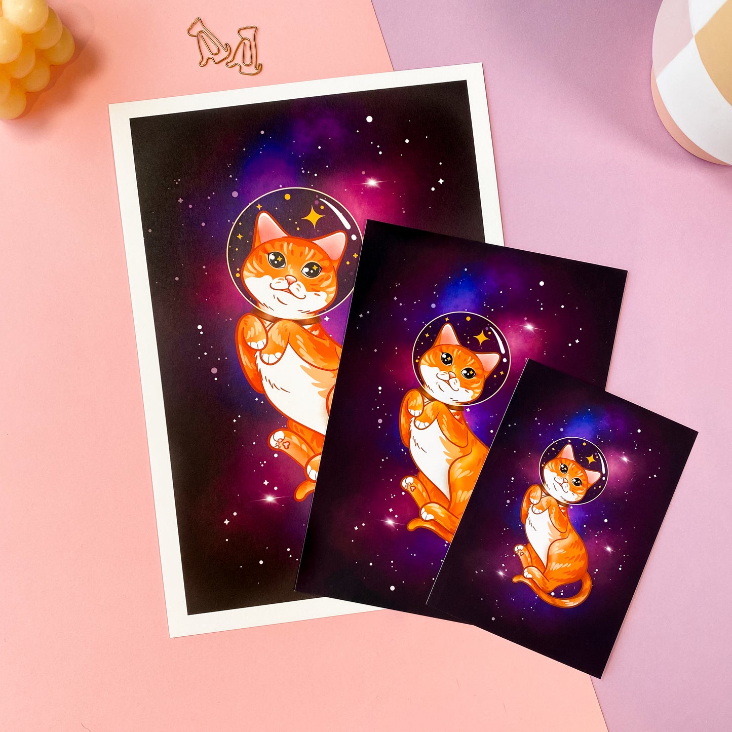 Catstronaut Art Print