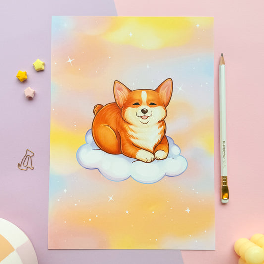 Corgi Art Print