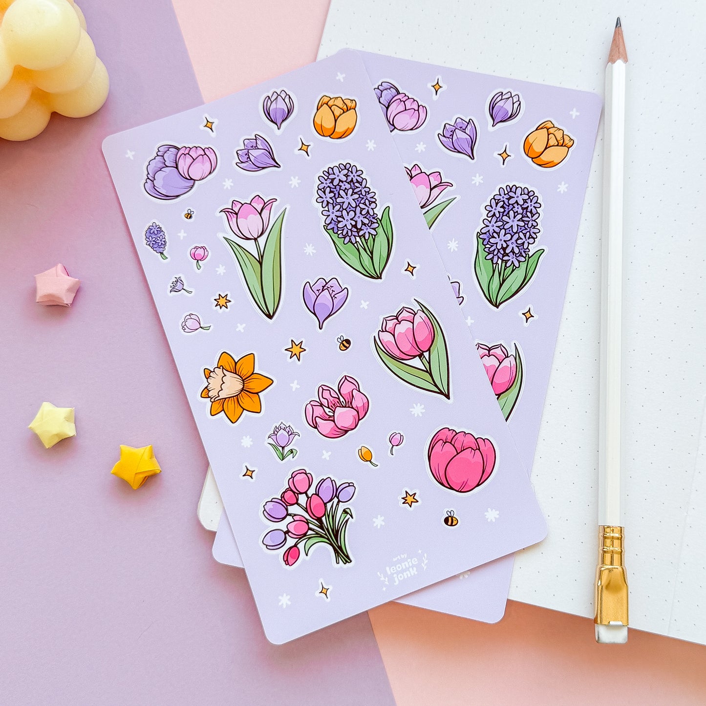 Spring Flower Stickersheet