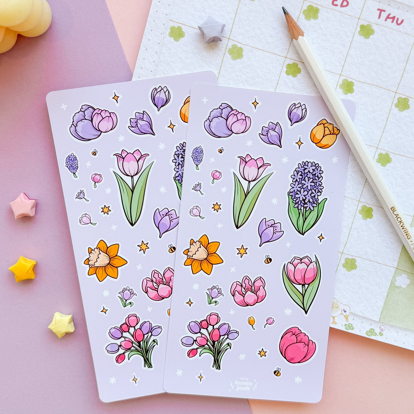 Spring Flower Stickersheet