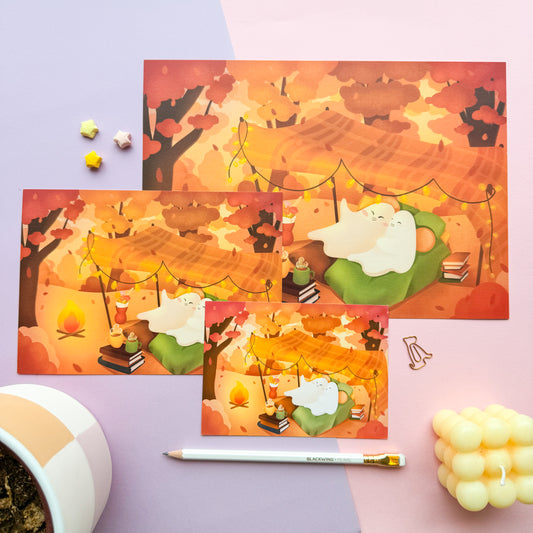 Ghostie Date Art Print