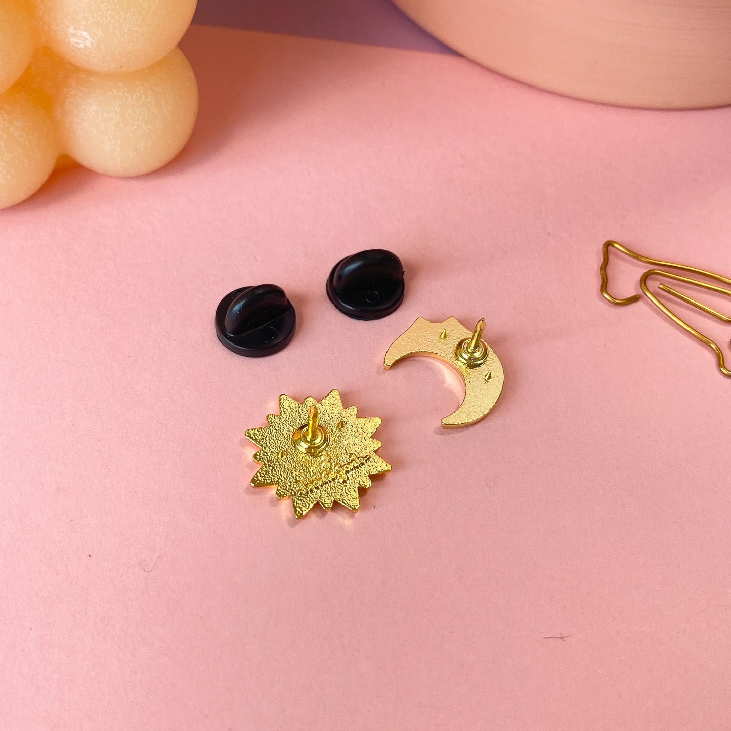 Sun & Moon mini pin set
