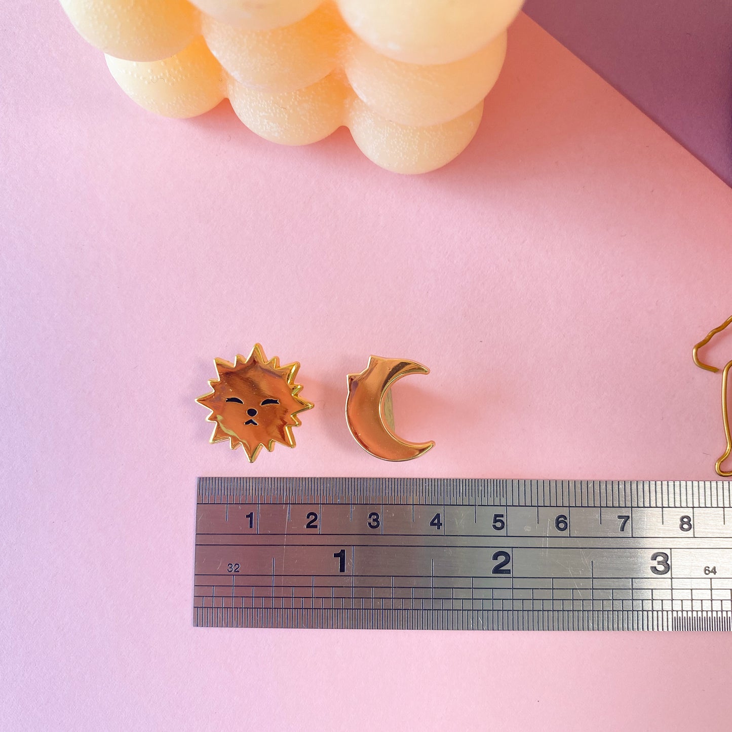 Sun & Moon mini pin set