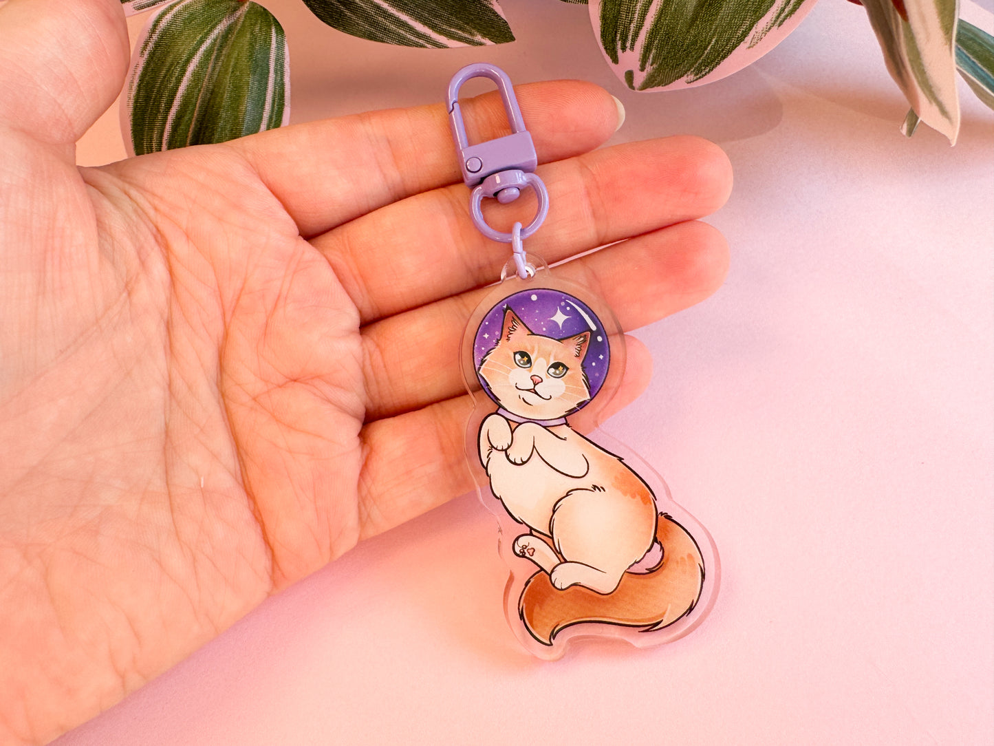 Ragdoll Catstronaut Keychain