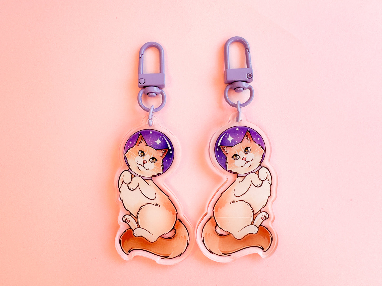 Ragdoll Catstronaut Keychain