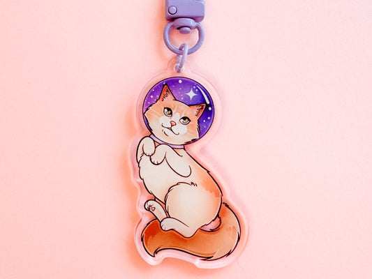 Ragdoll Catstronaut Keychain