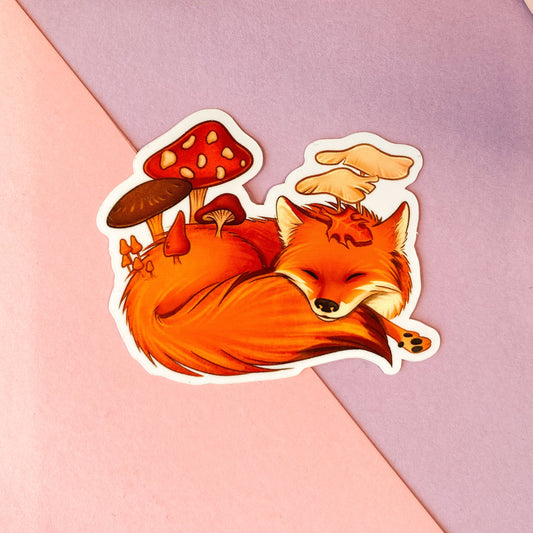 Mushroom Fox sticker