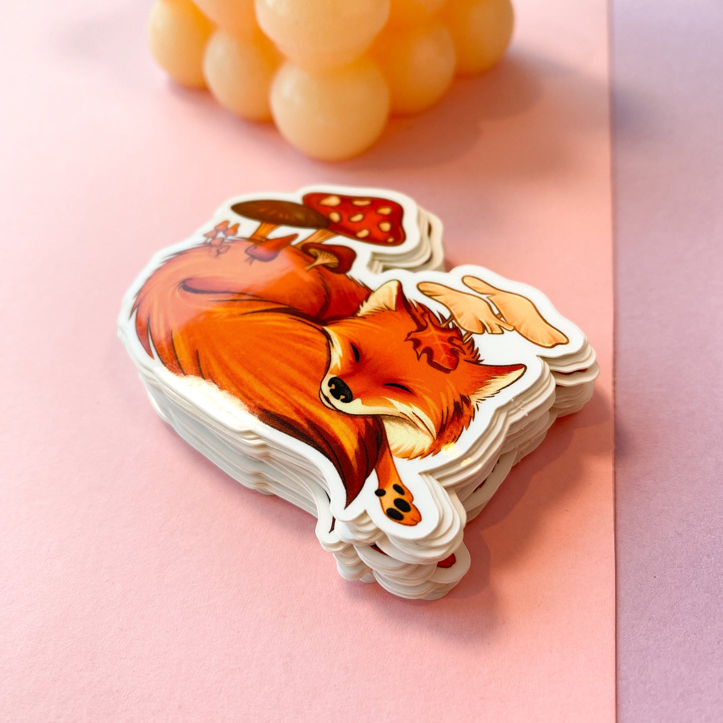 Mushroom Fox sticker