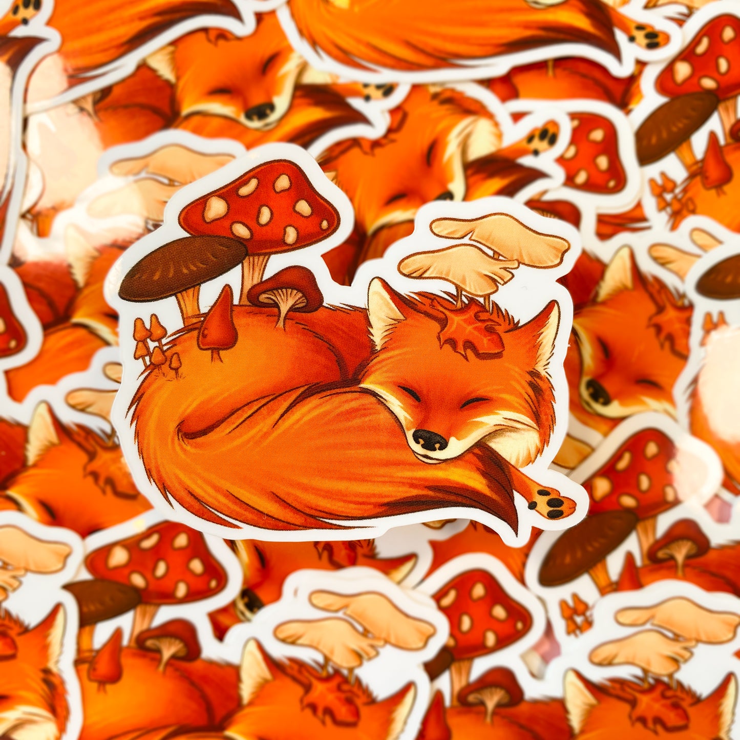 Mushroom Fox sticker