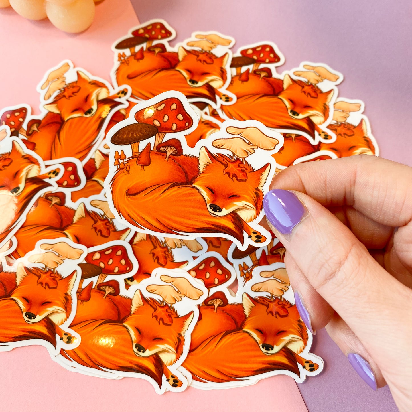 Mushroom Fox sticker