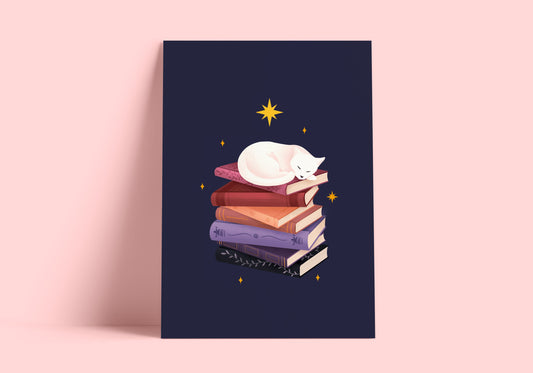 To be read pile Art Print
