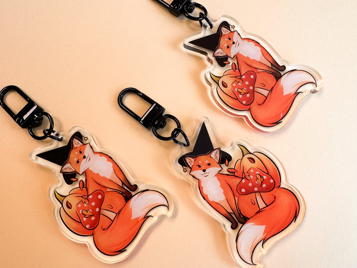 Witch Fox Keychain