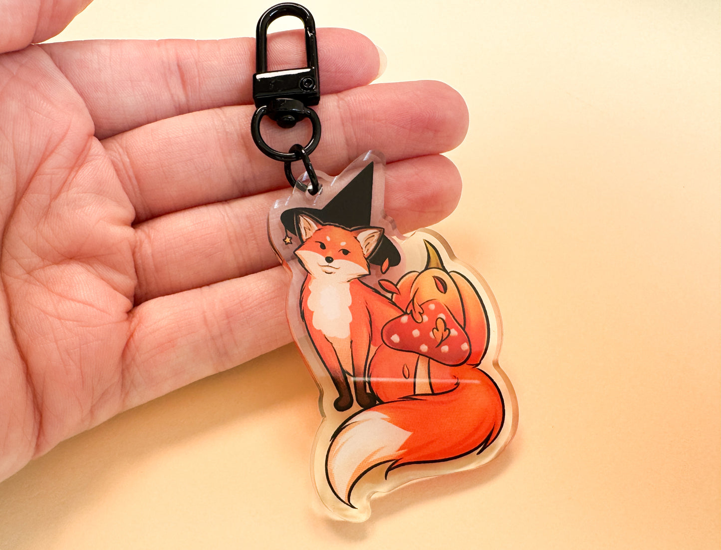 Witch Fox Keychain
