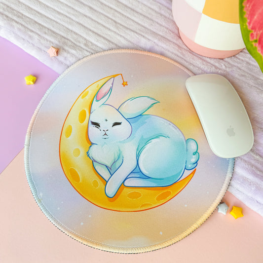 Moon Bunny Mousepad
