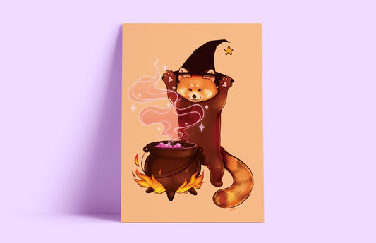 Panda Wizard Art Print