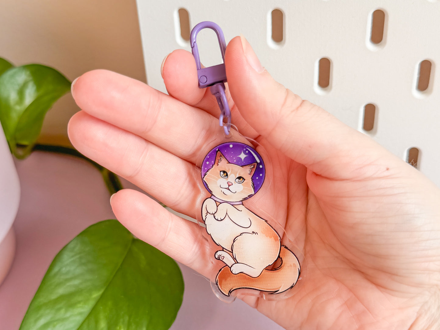 Ragdoll Catstronaut Keychain