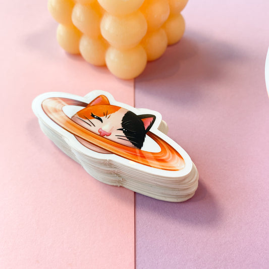 Caturn sticker